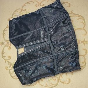 🎁 Victoria's Secret black corset strapless top